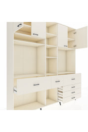 Hyperion Dolap 11 Raflı 6 Çekmeceli 4 Kapaklı 220x44x243 - S553M036V04B