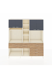 Hyperion Dolap 11 Raflı 6 Çekmeceli 4 Kapaklı 220x44x243 - S553M036V09B