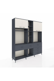 Hyperion Dolap 11 Raflı 6 Çekmeceli 4 Kapaklı 220x44x243 - S553M036V14B
