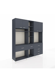 Hyperion Dolap 11 Raflı 6 Çekmeceli 4 Kapaklı 220x44x243 - S553M036V17B