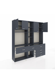 Hyperion Dolap 11 Raflı 6 Çekmeceli 4 Kapaklı 220x44x243 - S553M036V17B