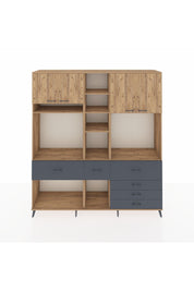 Hyperion Dolap 11 Raflı 6 Çekmeceli 4 Kapaklı 220x44x243 - S553M036V20B