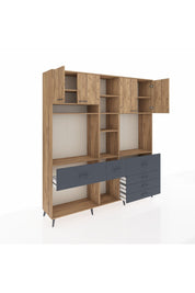 Hyperion Dolap 11 Raflı 6 Çekmeceli 4 Kapaklı 220x44x243 - S553M036V20B