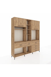 Hyperion Dolap 11 Raflı 6 Çekmeceli 4 Kapaklı 220x44x243 - S553M036V21B