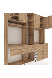 Hyperion Dolap 11 Raflı 6 Çekmeceli 4 Kapaklı 220x44x243 - S553M036V21B