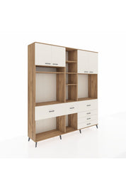 Hyperion Dolap 11 Raflı 6 Çekmeceli 4 Kapaklı 220x44x243 - S553M036V22B