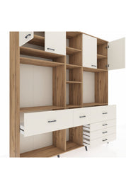 Hyperion Dolap 11 Raflı 6 Çekmeceli 4 Kapaklı 220x44x243 - S553M036V22B