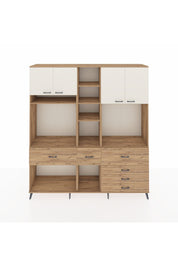 Hyperion Dolap 11 Raflı 6 Çekmeceli 4 Kapaklı 220x44x243 - S553M036V24B