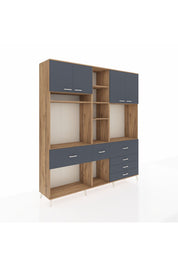 Hyperion Dolap 11 Raflı 6 Çekmeceli 4 Kapaklı 220x44x243 - S553M036V26B