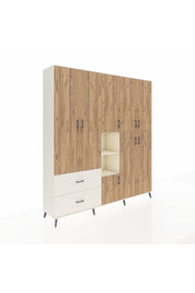 Hyperion Dolap 12 Raflı 2 Çekmeceli Tek Askılı 220x44x243 - S553M037V01B