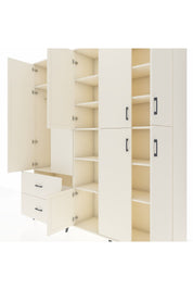 Hyperion Dolap 12 Raflı 2 Çekmeceli Tek Askılı 220x44x243 - S553M037V04B