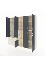 Hyperion Dolap 12 Raflı 2 Çekmeceli Tek Askılı 220x44x243 - S553M037V07B