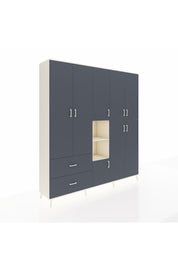 Hyperion Dolap 12 Raflı 2 Çekmeceli Tek Askılı 220x44x243 - S553M037V08B