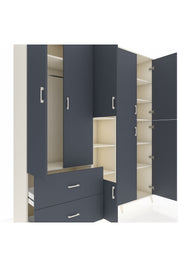 Hyperion Dolap 12 Raflı 2 Çekmeceli Tek Askılı 220x44x243 - S553M037V08B