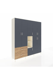 Hyperion Dolap 12 Raflı 2 Çekmeceli Tek Askılı 220x44x243 - S553M037V09B