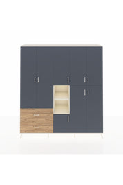 Hyperion Dolap 12 Raflı 2 Çekmeceli Tek Askılı 220x44x243 - S553M037V09B