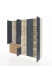 Hyperion Dolap 12 Raflı 2 Çekmeceli Tek Askılı 220x44x243 - S553M037V09B