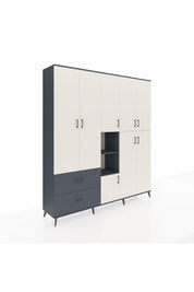 Hyperion Dolap 12 Raflı 2 Çekmeceli Tek Askılı 220x44x243 - S553M037V14B