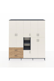 Hyperion Dolap 12 Raflı 2 Çekmeceli Tek Askılı 220x44x243 - S553M037V15B