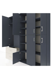 Hyperion Dolap 12 Raflı 2 Çekmeceli Tek Askılı 220x44x243 - S553M037V16B