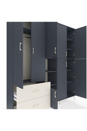 Hyperion Dolap 12 Raflı 2 Çekmeceli Tek Askılı 220x44x243 - S553M037V16B