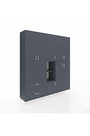 Hyperion Dolap 12 Raflı 2 Çekmeceli Tek Askılı 220x44x243 - S553M037V17B