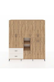 Hyperion Dolap 12 Raflı 2 Çekmeceli Tek Askılı 220x44x243 - S553M037V19B