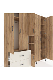 Hyperion Dolap 12 Raflı 2 Çekmeceli Tek Askılı 220x44x243 - S553M037V19B