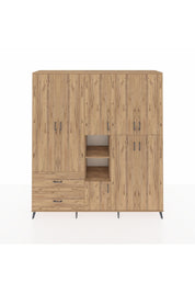 Hyperion Dolap 12 Raflı 2 Çekmeceli Tek Askılı 220x44x243 - S553M037V21B