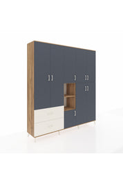 Hyperion Dolap 12 Raflı 2 Çekmeceli Tek Askılı 220x44x243 - S553M037V25B