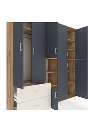 Hyperion Dolap 12 Raflı 2 Çekmeceli Tek Askılı 220x44x243 - S553M037V25B