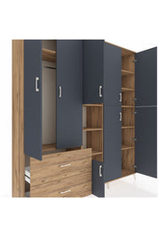 Hyperion Dolap 12 Raflı 2 Çekmeceli Tek Askılı 220x44x243 - S553M037V27B