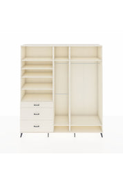 Hyperion Dolap 9 Raflı 3 Çekmeceli 3 Askılı 220x44x243 Aytaşı-Aytaşı/Aytaşı