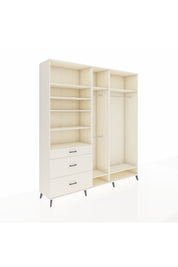 Hyperion Dolap 9 Raflı 3 Çekmeceli 3 Askılı 220x44x243 Aytaşı-Aytaşı/Aytaşı