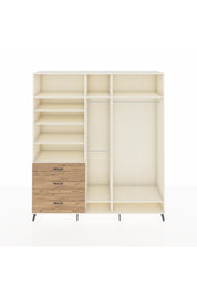 Hyperion Dolap 9 Raflı 3 Çekmeceli 3 Askılı 220x44x243 Aytaşı-Aytaşı/Çam