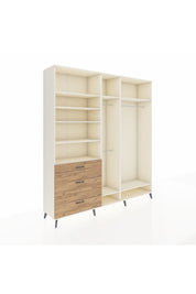 Hyperion Dolap 9 Raflı 3 Çekmeceli 3 Askılı 220x44x243 Aytaşı-Aytaşı/Çam