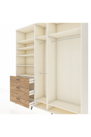 Hyperion Dolap 9 Raflı 3 Çekmeceli 3 Askılı 220x44x243 Aytaşı-Aytaşı/Çam