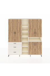 Hyperion Dolap 13 Raflı 3 Çekmeceli 6 Kapaklı 220x44x243 - S553M039V01B