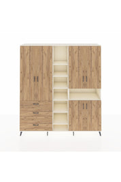 Hyperion Dolap 13 Raflı 3 Çekmeceli 6 Kapaklı 220x44x243 - S553M039V03B