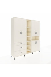 Hyperion Dolap 13 Raflı 3 Çekmeceli 6 Kapaklı 220x44x243 - S553M039V04B