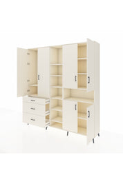 Hyperion Dolap 13 Raflı 3 Çekmeceli 6 Kapaklı 220x44x243 - S553M039V04B