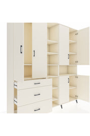 Hyperion Dolap 13 Raflı 3 Çekmeceli 6 Kapaklı 220x44x243 - S553M039V04B