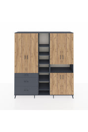 Hyperion Dolap 13 Raflı 3 Çekmeceli 6 Kapaklı 220x44x243 - S553M039V11B