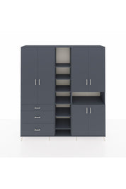 Hyperion Dolap 13 Raflı 3 Çekmeceli 6 Kapaklı 220x44x243 - S553M039V17B