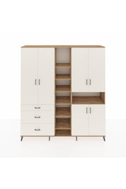 Hyperion Dolap 13 Raflı 3 Çekmeceli 6 Kapaklı 220x44x243 - S553M039V22B