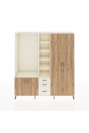 Hyperion Dolap 13 Raflı 3 Çekmeceli 4 Kapaklı 220x44x243 - S553M040V01B