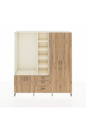 Hyperion Dolap 13 Raflı 3 Çekmeceli 4 Kapaklı 220x44x243 - S553M040V03B