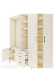 Hyperion Dolap 13 Raflı 3 Çekmeceli 4 Kapaklı 220x44x243 - S553M040V04B