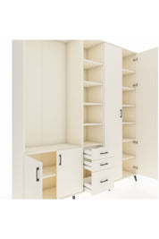 Hyperion Dolap 13 Raflı 3 Çekmeceli 4 Kapaklı 220x44x243 - S553M040V04B