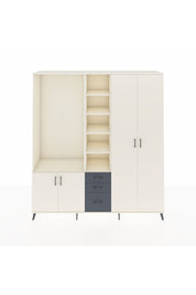 Hyperion Dolap 13 Raflı 3 Çekmeceli 4 Kapaklı 220x44x243 - S553M040V05B